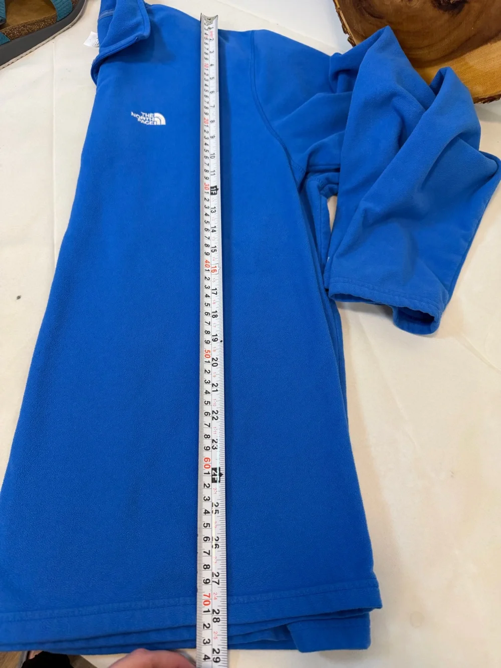 The North Face Men's Cornflower Blue 1/4 Zip-Up Fleece Pullover Size XL